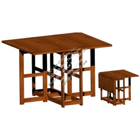 Rec Fold Top Table  127Cm