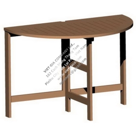 Semi Circular Folding Top  Table
